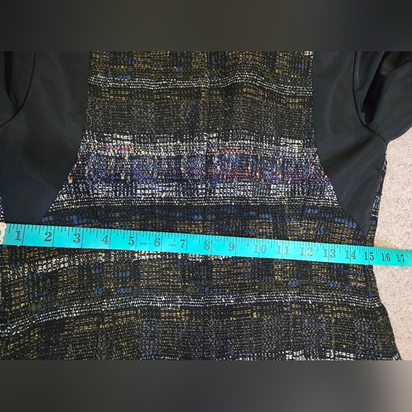 LIDA BADAY Designer Wool Tweed And Silk Jacket/ Blazer. Multicolour Knit. Size 2 - Picture 16 of 16